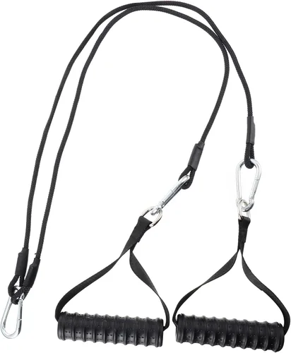 BESPORTBLE Cable de polea de fitness, cuerda de tríceps, cables expansores de pecho, máquina de entrenamiento muscular de fuerza, accesorio para