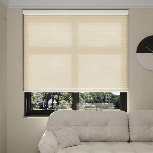 Miniatura 3 de MYshade Persianas sin cordones de celdas hexagonales con filtro ligero para ventanas interiores de 1.5 pulgadas de celda de nido de abeja, persianas
