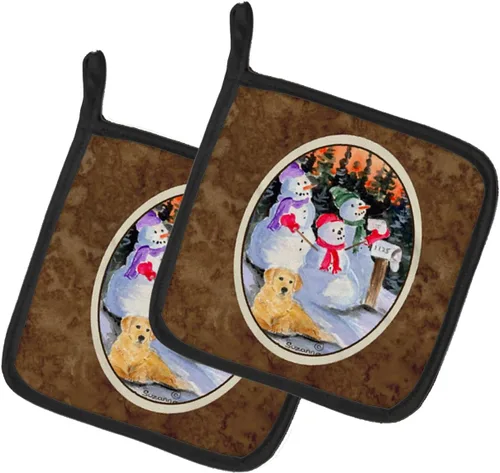 Miniatura 134 de Caroline's Treasures SS8617PTHD - Juego de soportes para ollas de cocina resistentes al calor, almohadillas calientes para horno para cocinar, Husky