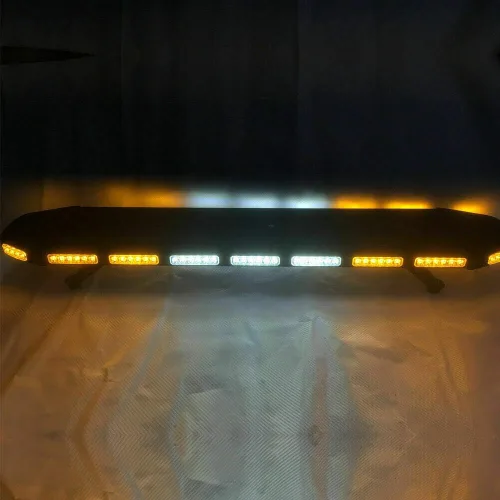 Miniatura 11 de Luces estroboscópicas de emergencia de 48 pulgadas, 88 LED, barra de luz de advertencia direccional ámbar con 16 modos intermitentes de advertencia