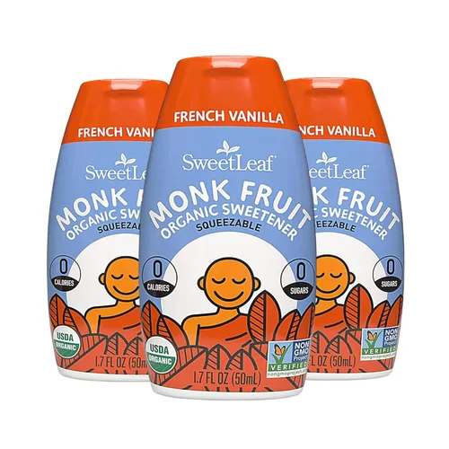 Miniatura 10 de SweetLeaf Liquid Monk Fruit Paquete Variado - Gotas Edulcorantes de Fruta de Monje, Extracto Orgánico de Fruta de Monje, Edulcorante Cero Calorías