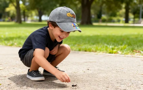 Miniatura 8 de Gorra de béisbol bordada para niños pequeños