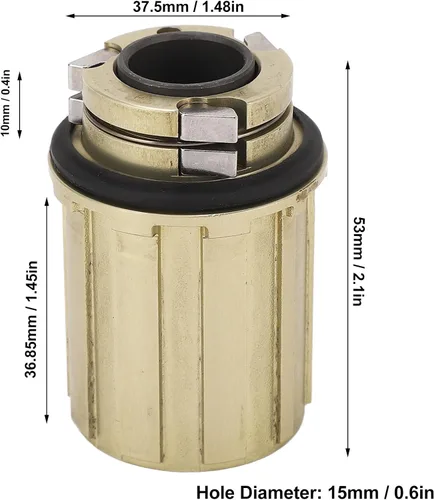 Miniatura 9 de Sorandy Cuerpo de rueda libre de cubo de 11 velocidades, cuerpo Freehub de 11 velocidades con aleación de aluminio, 2 rodamientos, cuerpo Freehub