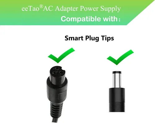 Miniatura 3 de Cargador adaptador de 42 V 2 A CA/CC compatible con Macwheel Segway Hiboy iScooter Gotrax Jetson Tomoloo Gyroor YADEA Bird Aventon Okai 36V batería