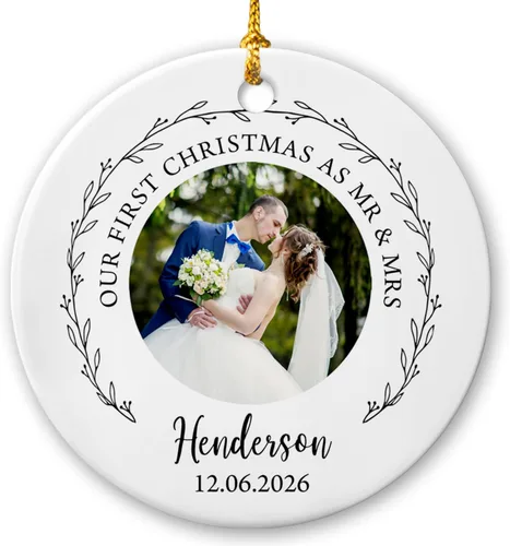 Miniatura 23 de Marco de fotos conmemorativo personalizado para mascotas, adorno de Navidad 2025, Un pedazo de mi corazón vive en el cielo, adorno de cerámica