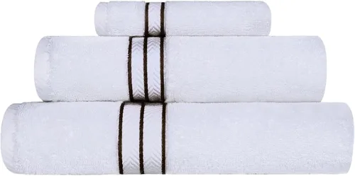 Miniatura 39 de Juego de toallas de baño de algodón turco ultra suave de Superior, juego de 2 piezas, toallas para la ducha, baño, artículos esenciales para el Latte