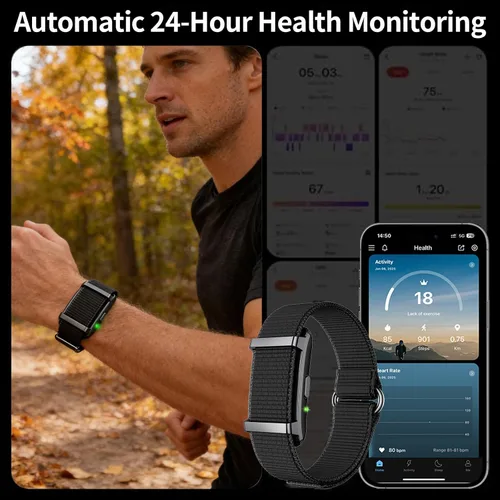 Miniatura 2 de Pulsera inteligente, rastreadores de actividad para hombres y mujeres, banda de seguimiento de fitness, rastreador de sueño 24H, monitor continuo