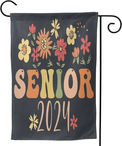 Miniatura 8 de Bandera de jardín de doble cara de 12.5 x 18 pulgadas, bandera de jardín de 2024 para adultos mayores 2024, regalos para decoración de patio