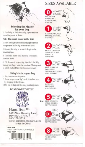 Miniatura 3 de Hamilton Pet & Equine Hamilton H.P. Mugz - Bozal ajustable de nailon suave de ajuste rápido, 4 a 4-1/2 pulgadas, color negro