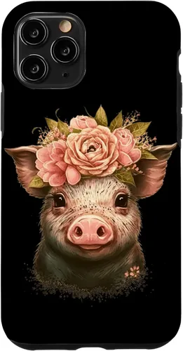 Miniatura 29 de Pig with Leopard Headband Flower Cute Pig Lover Case for iPhone 17