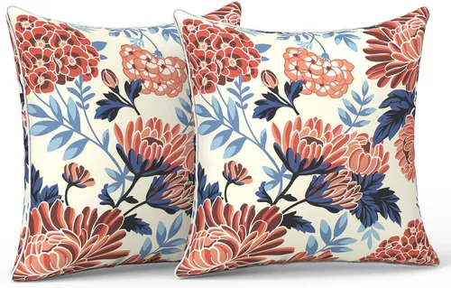 Miniatura 46 de LVTXIII Juego de 2 almohadas lumbares para patio, 12 x 20 pulgadas, resistentes a la decoloración, para exteriores con interiores, cojines lumbares
