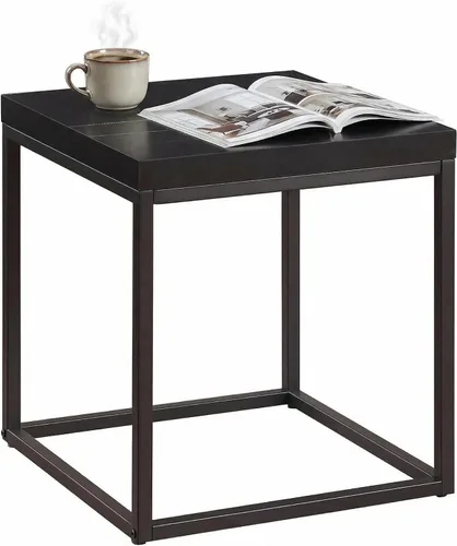 Miniatura 13 de CENSI - Mesa auxiliar/mesa auxiliar de roble lavado gris de 18 pulgadas Extra Thick 1.6" Honey-comb Wood Top, Sofa Table, Modern Industrial, Roble
