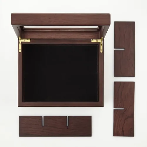 Miniatura 7 de Caja de té – Organizador de bolsas de té de madera de lujo de The Apace Premier Collection – Contenedor de almacenamiento de té de 6 compartimentos