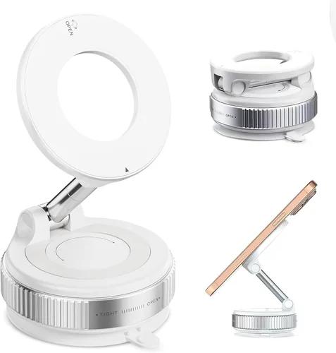Miniatura 8 de Soporte magnético para teléfono de automóvil modelo 2026 - Soporte de automóvil con ventosa fuerte para iPhone y Android, soporte giratorio de 360°