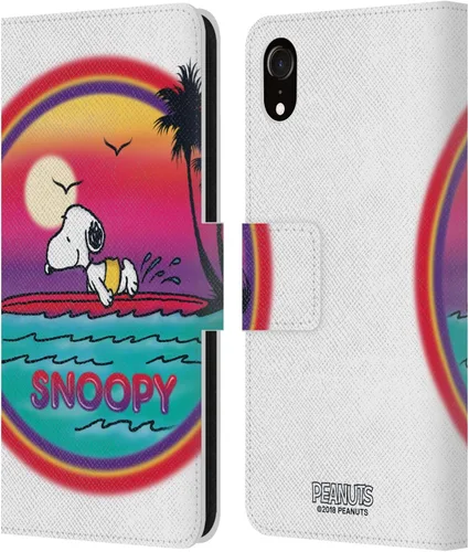 Miniatura 92 de Head Case Designs Funda de piel con licencia oficial de Peanuts Beach Surf Snoopy Boardwalk Airbrush compatible con Apple iPhone 11
