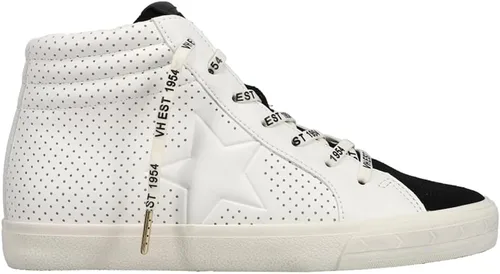 Miniatura 3 de VINTAGE HAVANA Womens Lester Perforated High Sneakers Shoes Casual - White