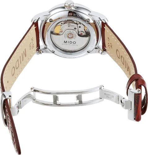Miniatura 3 de Mido MIDO-M86004188 Baroncelli - Reloj analógico suizo automático marrón para hombre