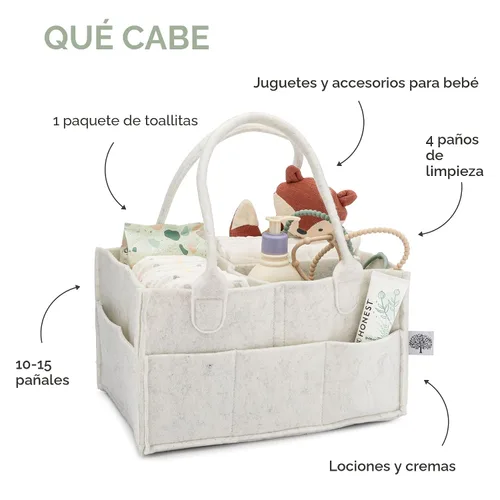 Miniatura 4 de Parker Baby Co.: organizador de pañales para bebé, contenedor para dormitorio de bebé, organizador de automóvil para pañales y toallitas para bebés