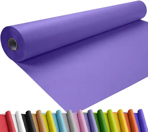 Miniatura 37 de SMART&CASUAL Papel de regalo negro de 17.8 x 760 pulgadas (63 pies) de papel kraft para regalo, tablón de anuncios, ramos, flores, niños, embalaje