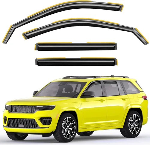 Miniatura 17 de Protectores de lluvia de ventana en canal para Chevy Express Van 1996-2026 y GMC Savana 1996-2026, deflectores de ventana extra duraderos, viseras