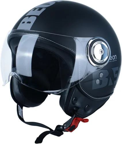 Miniatura 15 de Open Face Motorcycle Helmet for Adults,DOT Approved - Moped Half Vespa Retro Helmet with Anti-Scratch Visor for Men and Women