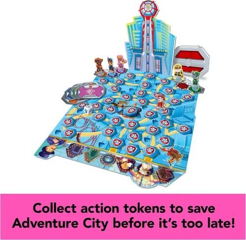 Miniatura 3 de PAW Patrol: The Movie, Paquete de 4 Juegos de Adventure City Memory Match, Pop-Up, Dominó de Madera y Juegos Lookout, Juguetes de PAW Patrol