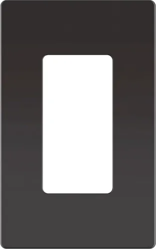 Miniatura 24 de ENERLITES Placas de pared decorativas sin tornillos, cubiertas de tomacorrientes seguras para niños, tamaño de 4 posiciones, 4.68" H x 8.30" L, Negro
