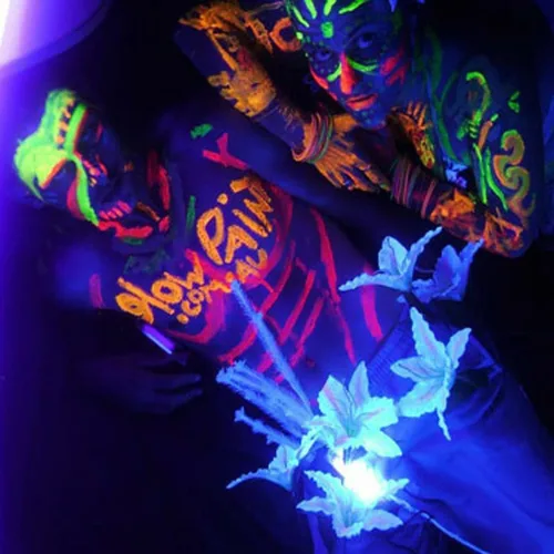 Miniatura 3 de Quiet&Far Set de Pintura Corporal con tubos 16 x 0.7 fl oz/0.7 fl oz Neon Glow in the dark pintura facial bajo luz negra Pintura fluorescente