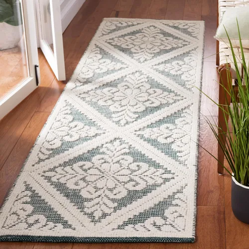 Miniatura 19 de SAFAVIEH Vermont Collection - Alfombra decorativa de 2 pies 3 pulgadas x 4 pies, color marfil, lana hecha a mano, ideal para zonas de alto tráfico