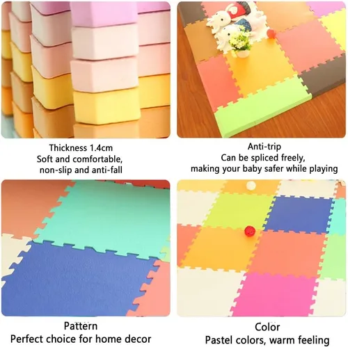 Miniatura 2 de ALGFree - Alfombra de juegos para rompecabezas (0.6 in, plegable, con baldosas de espuma), do