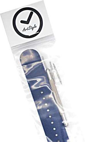 Miniatura 23 de ArtStyle Correa de reloj con correa de nailon de calidad de 0.069 pulgadas de grosor y hebilla cepillada resistente
