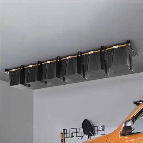 Miniatura 6 de Ultrawall Bastidores de almacenamiento de garaje superiores para contenedores, estante de almacenamiento de techo, organizador colgante de garaje