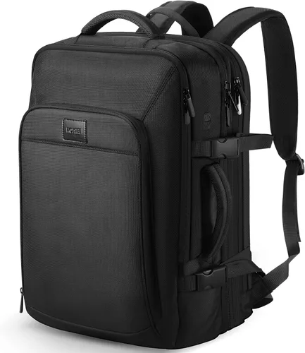 HOMIEE Equipaje de mano 22x14x9 Aprobado por aerolíneas Mochila de viaje de 50L, mochila extragrande expandible para portátil