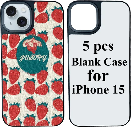 Miniatura 9 de JUSTRY 5 fundas para teléfono en blanco de sublimación a granel compatibles con iPhone 12/12 Pro, 6.1 pulgadas, fácil de sublimar, personalizable, 2