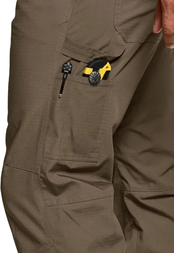 Miniatura 5 de CQR - Pantalones de trabajo Ripstop para hombres, pantalones tácticos repelentes al agua, para uso al aire libre, pantalones cargo rectos, EDC