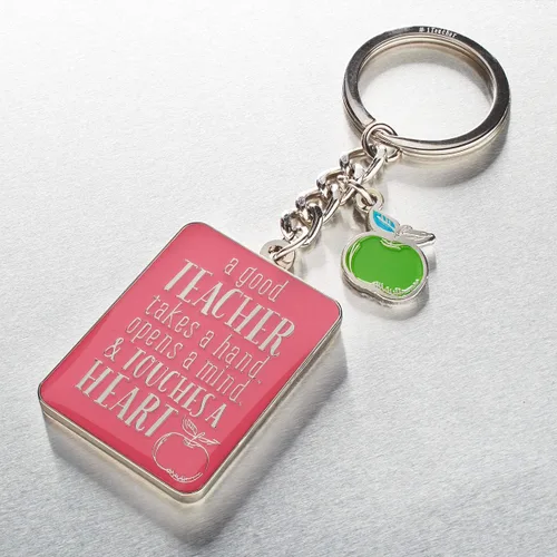 Miniatura 4 de Christian Art Gifts Llavero de agradecimiento al profesor con escritura inspirador versículo bíblico dividido llavero accesorio