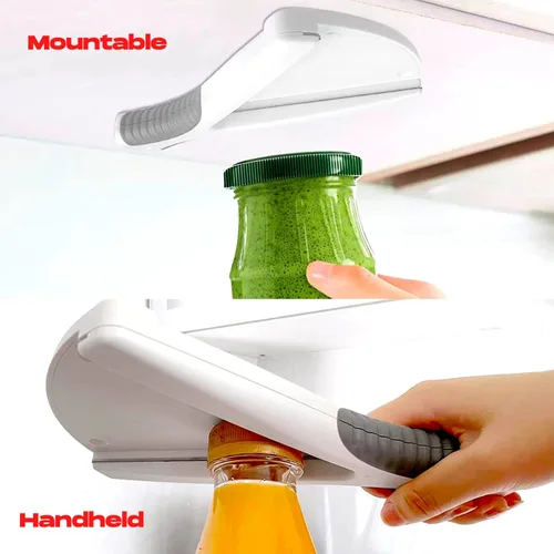 Miniatura 2 de Abridor de tarros, ideal para manos débiles o personas mayores con artritis, fácil de usar, de mano o de montaje, abre tapas y tapas de botellas