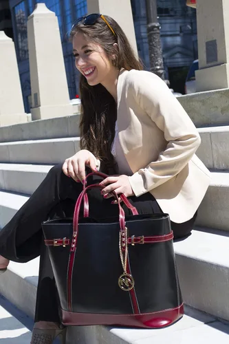 Miniatura 5 de McKlein Serafina - Bolso de piel para mujer con bolsillo para tablet