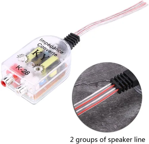 Miniatura 2 de Audio para coche Convertidor de alta a baja frecuencia Divisor Subwoofer Regulador Filtro CD Amplificador Otros accesorios interiores