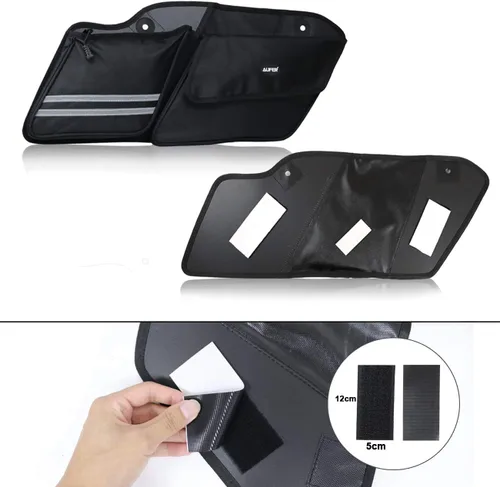 Miniatura 7 de AUFER Organizadores de alforjas de motocicleta para lado izquierdo y derecho, bolsas de almacenamiento, bolsa organizadora compatible con Touring