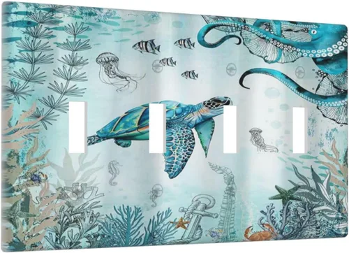 Miniatura 208 de Cubiertas Decorativas para Placas de Interruptor Abstracto Moderno de Mediados de Siglo Arco Boho Sol Dorado Hoja 1 Gang Placa de Pared Cubierta