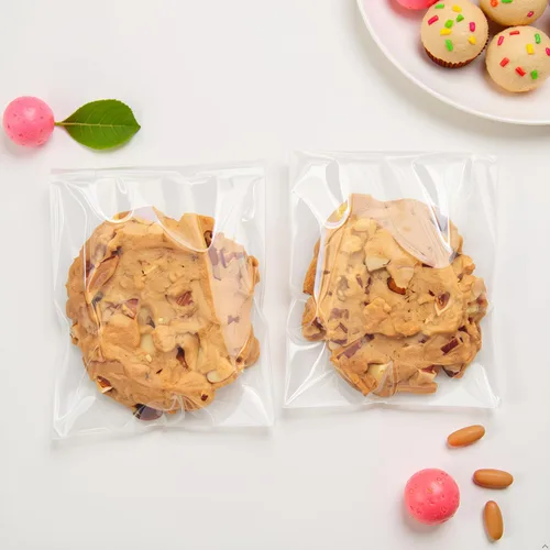 Bolsas de celofán autosellantes de 4 x 6 pulgadas, 200 bolsas de plástico transparente autoadhesivas para galletas con sello, bolsas individuales