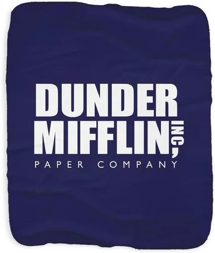 Miniatura 3 de NBC The Office Dunder Mifflin - Manta de sherpa con licencia oficial, 37 x 57 pulgadas