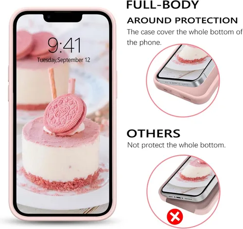 Miniatura 341 de GUAGUA Funda compatible con iPhone 17 Pro Max de 6.9 pulgadas, silicona líquida, goma de gel suave, delgada, forro de microfibra delgada