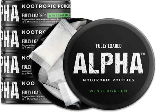 Miniatura 14 de Bolsas Nootrópicas Alpha Fuel Completamente Cargadas (Wintergreen Fuel) - Bolsas de Energía Nootrópicas con Cafeína, Alpha GPC, Tirosina, Taurina