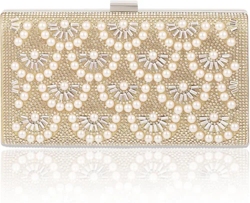 Miniatura 2 de Evening Clutch Pearl Purse for Women, Party Clutches Bag Wedding Formal Handbags