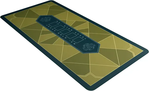 Miniatura 7 de Bullets Playing Cards - Paulie-Poker Layout - Tapete de mesa 45" x 25" - Alfombra de juego de lujo para noche de casino - Verde Multicolor