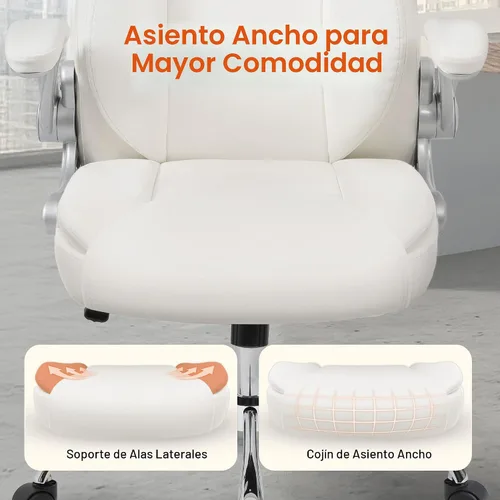 Miniatura 4 de NEO CHAIR Escritorio de oficina para videojuegos, computadora, silla ergonómica ejecutiva de respaldo alto, brazos abatibles, altura ajustable