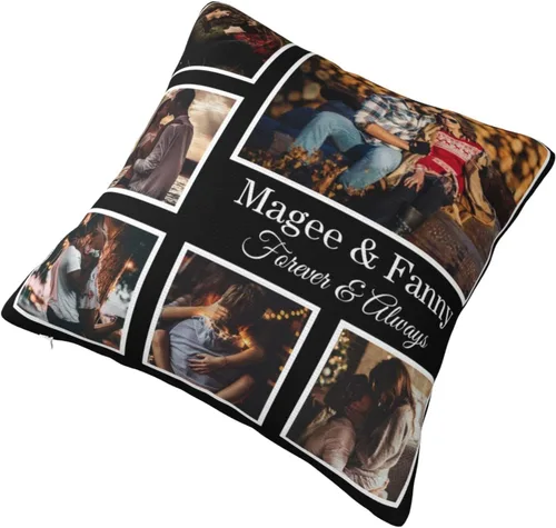 Miniatura 3 de Funda de almohada personalizada con foto de pareja con imagen personalizada con tus seres queridos, regalos personalizados con foto, regalos