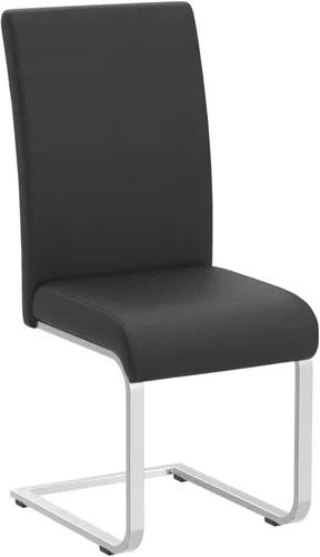 Miniatura 5 de Yaheetech Juego de 2 sillas de comedor modernas tapizadas de piel sintética con respaldo alto y patas metálicas cromadas para cocina, sala de estar